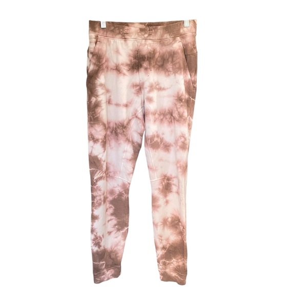 Lululemon City Sweat Tie Dye Brown White Jogger Sweatpants Mens Small - Picture 1 of 6